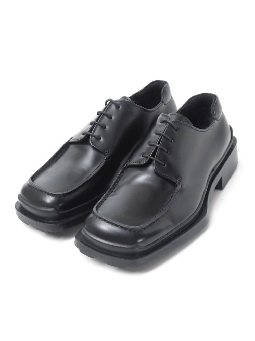Prada Loafers Square Toe Leather